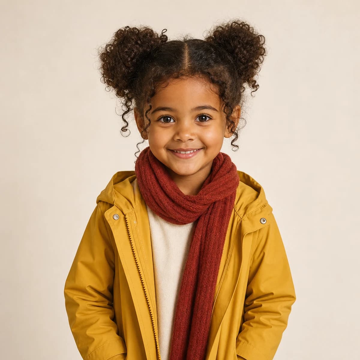 Photo de démonstration d'une petite fille utilisée comme point de départ